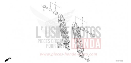 COUSSIN ARRIERE NSS125ADM de 2021